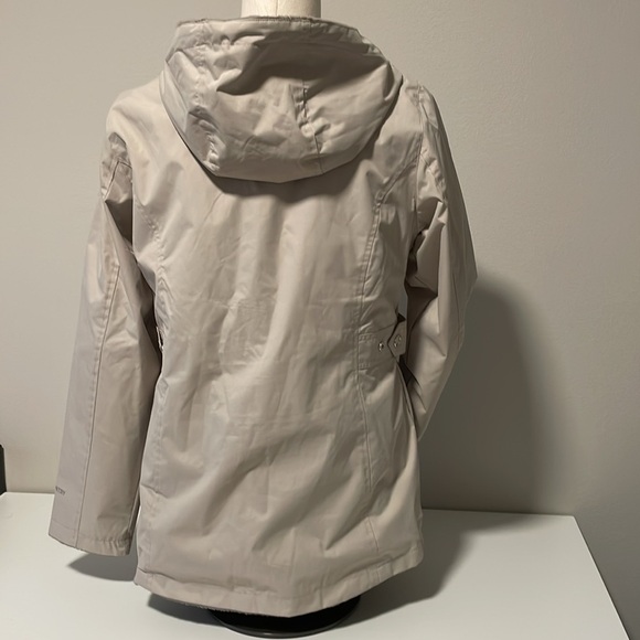 Free Country reversible taupe nylon/ plush hooded coat sz S - Picture 2 of 6